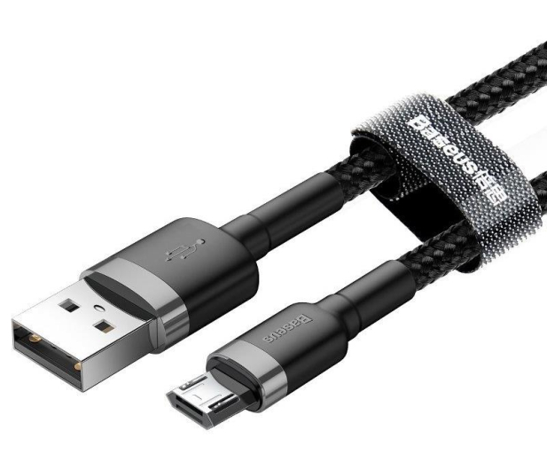 BASEUS USB-microUSB Cafule 1M czarno-szary - 691503 - zdjęcie 3